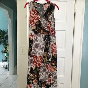 Patch Print Dress